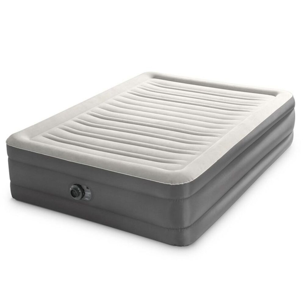 Intex -  Air Mattress Inflatable QUEEN Raised TruAire Gray